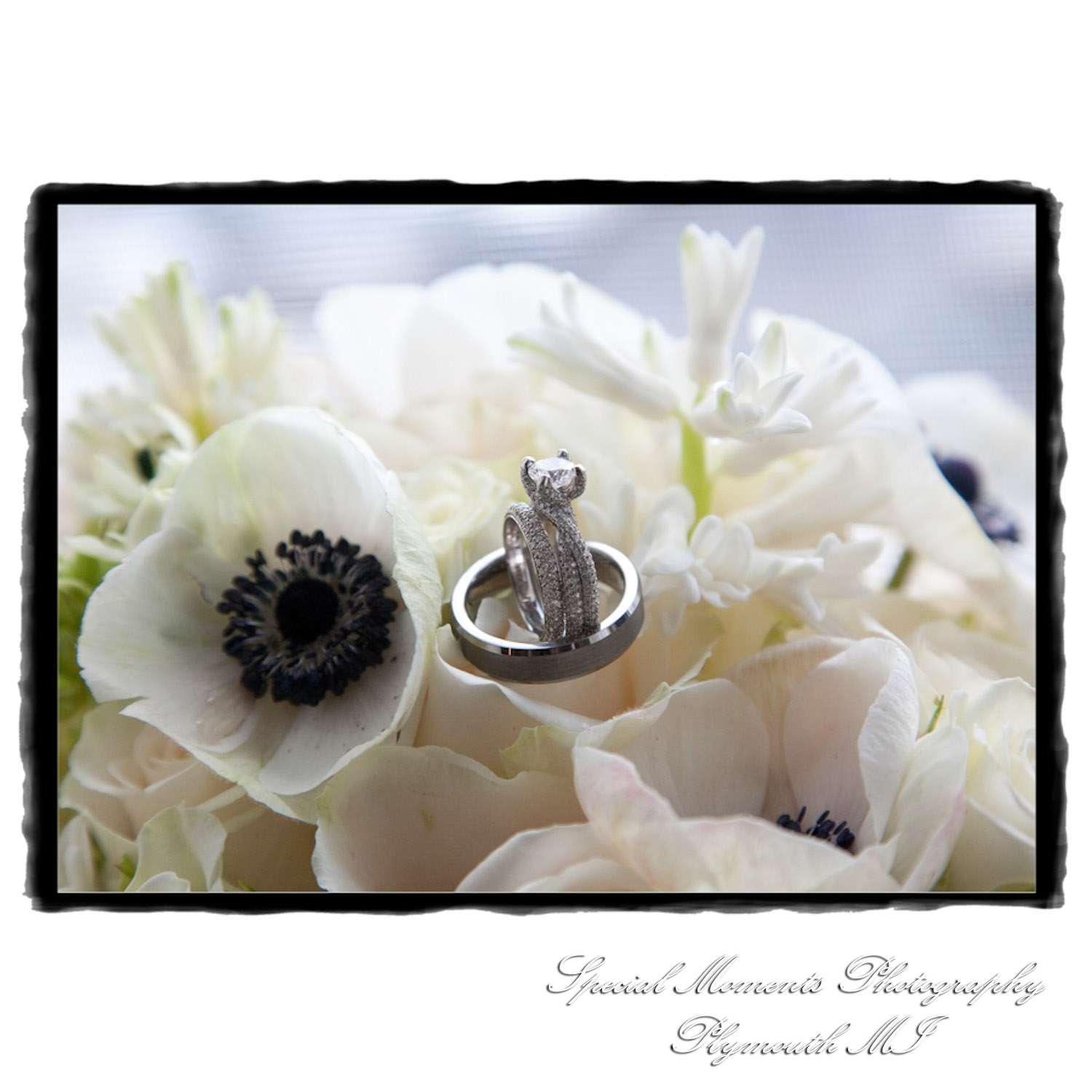 Fine Art Vintage Design - Melissa & Michael at St. John's Resort Grande Ballroom Plymouth MI wedding album photography