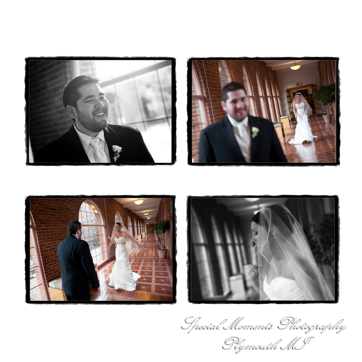 Fine Art Vintage Design - Melissa & Michael at St. John's Resort Grande Ballroom Plymouth MI wedding album photography