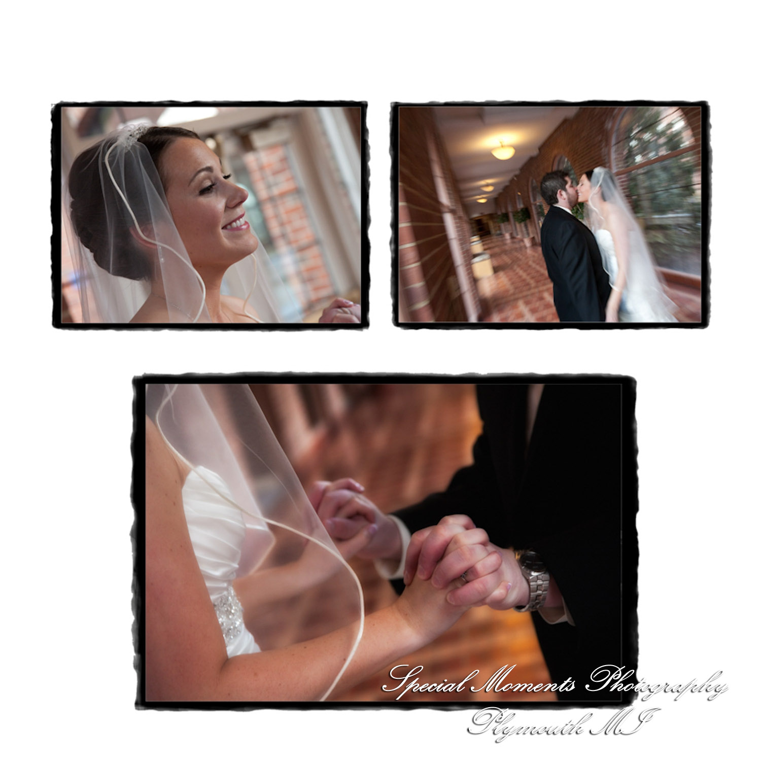 Fine Art Vintage Design - Melissa & Michael at St. John's Resort Grande Ballroom Plymouth MI wedding album photography