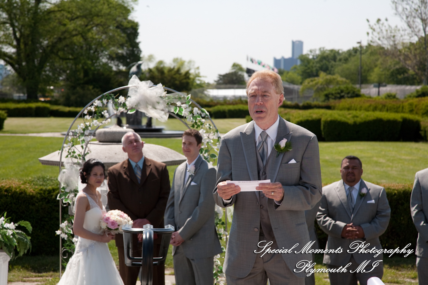 Oh & Brian at Anna Scripps Whitcomb Conservatory Detroit MI wedding photography