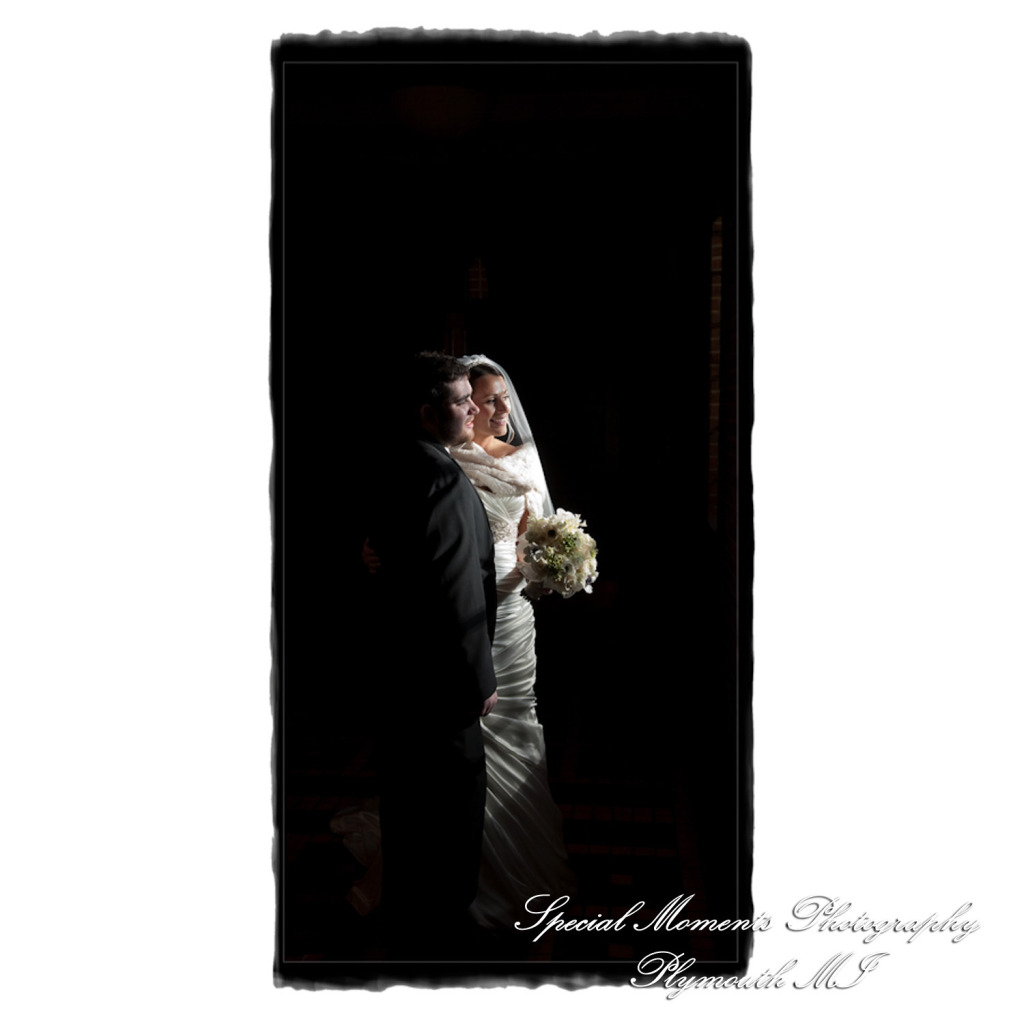 Fine Art Vintage Design - Melissa & Michael at St. John's Resort Grande Ballroom Plymouth MI wedding album photography