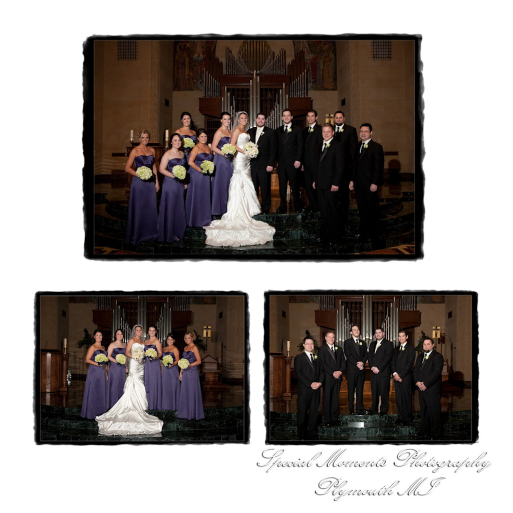 Fine Art Vintage Design - Melissa & Michael at St. John's Resort Grande Ballroom Plymouth MI wedding album photography