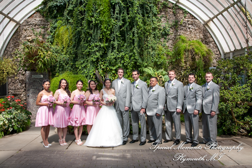Oh & Brian at Anna Scripps Whitcomb Conservatory Detroit MI wedding photography