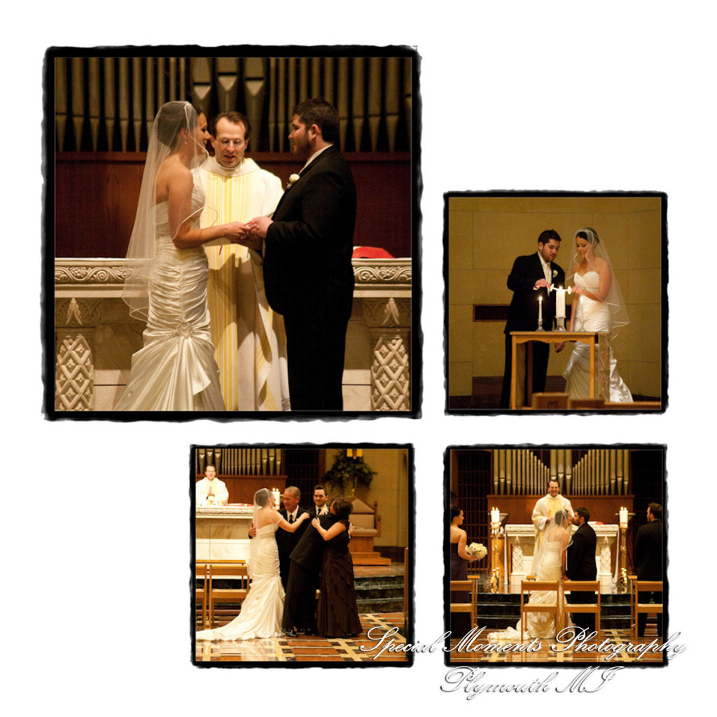 Fine Art Vintage Design - Melissa & Michael at St. John's Resort Grande Ballroom Plymouth MI wedding album photography