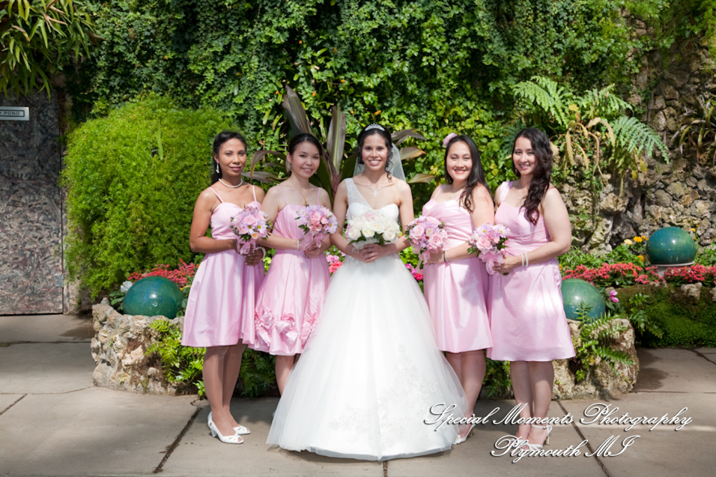 Oh & Brian at Anna Scripps Whitcomb Conservatory Detroit MI wedding photography