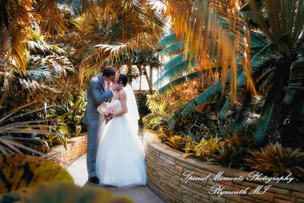 Oh & Brian at Anna Scripps Whitcomb Conservatory Detroit MI wedding photography