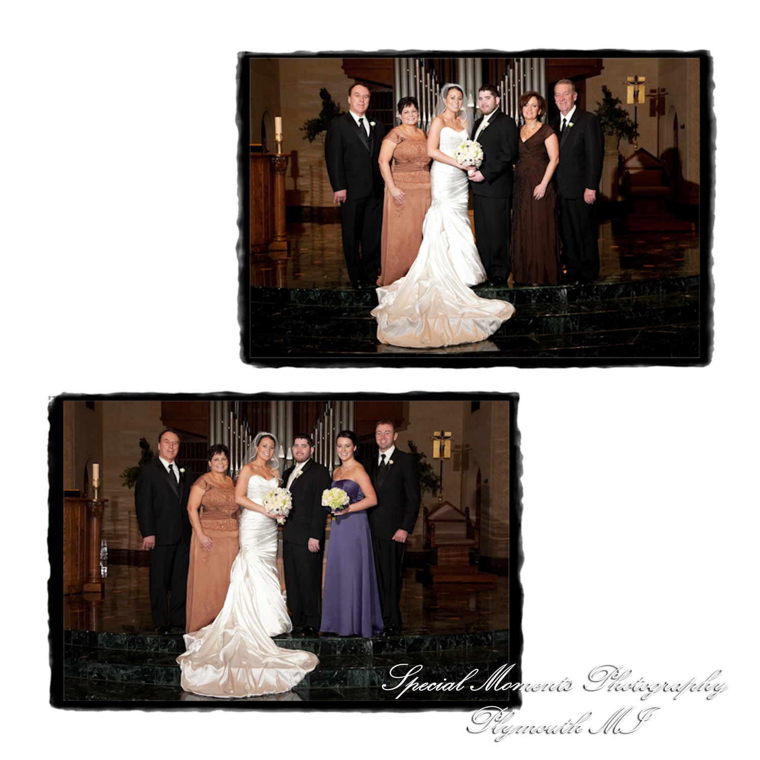 Fine Art Vintage Design - Melissa & Michael at St. John's Resort Grande Ballroom Plymouth MI wedding album photography
