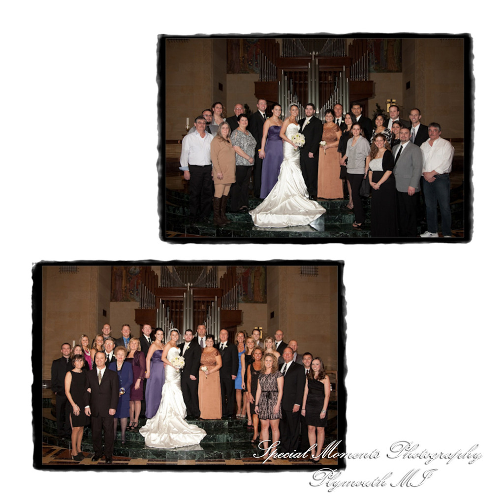 Fine Art Vintage Design - Melissa & Michael at St. John's Resort Grande Ballroom Plymouth MI wedding album photography