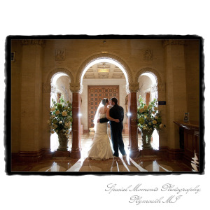 Fine Art Vintage Design - Melissa & Michael at St. John's Resort Grande Ballroom Plymouth MI wedding album photography
