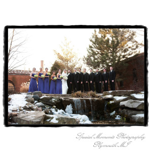 Fine Art Vintage Design - Melissa & Michael at St. John's Resort Grande Ballroom Plymouth MI wedding album photography