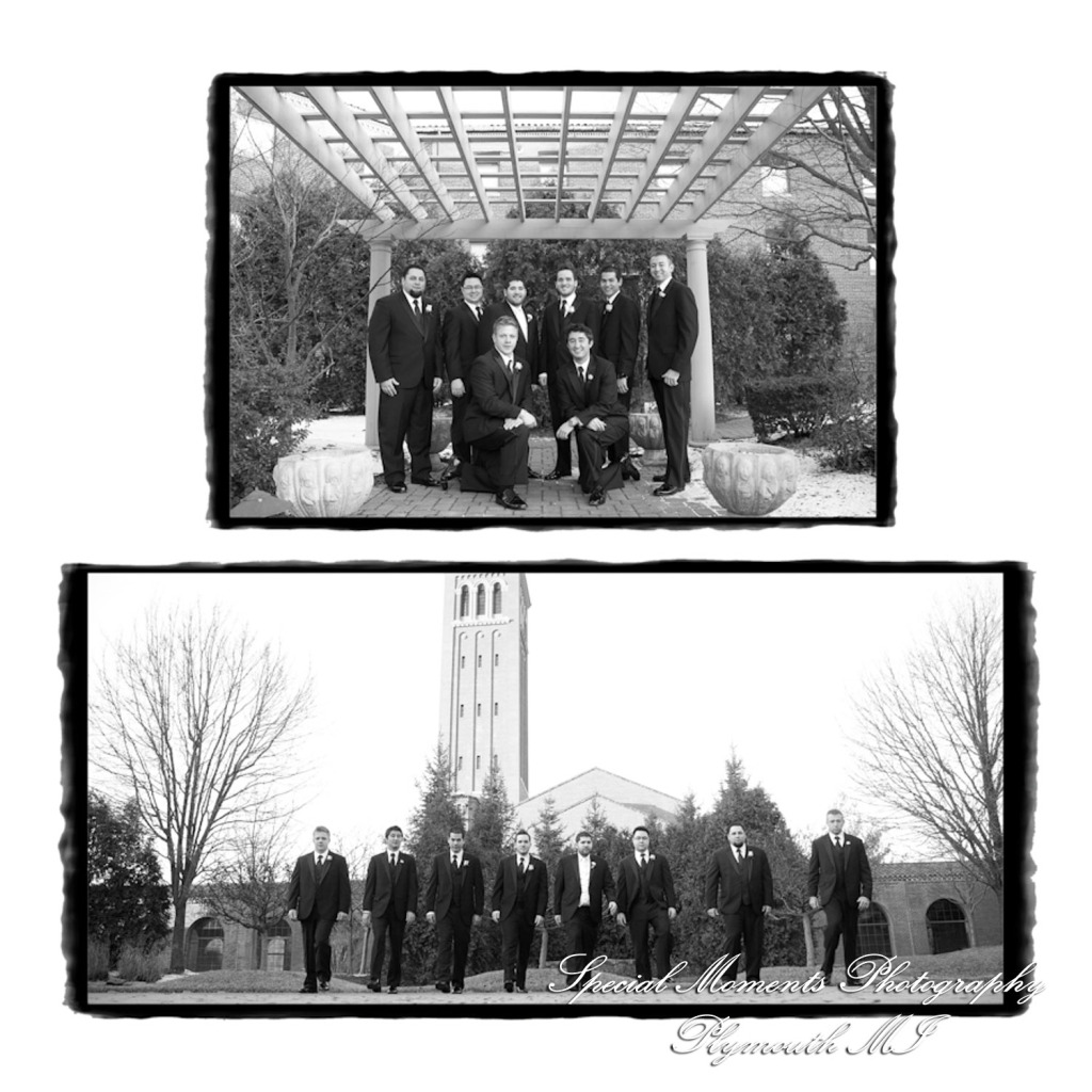 Fine Art Vintage Design - Melissa & Michael at St. John's Resort Grande Ballroom Plymouth MI wedding album photography