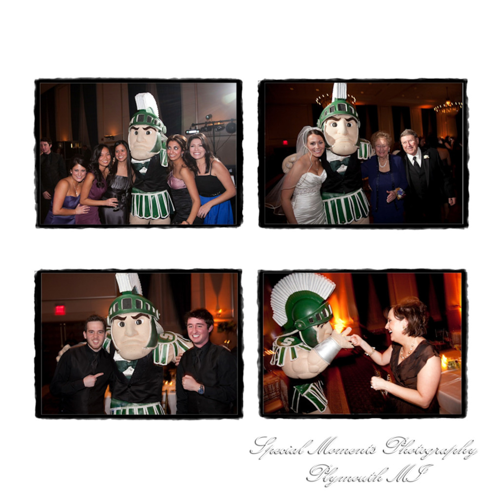 Fine Art Vintage Design - Melissa & Michael at St. John's Resort Grande Ballroom Plymouth MI wedding album photography