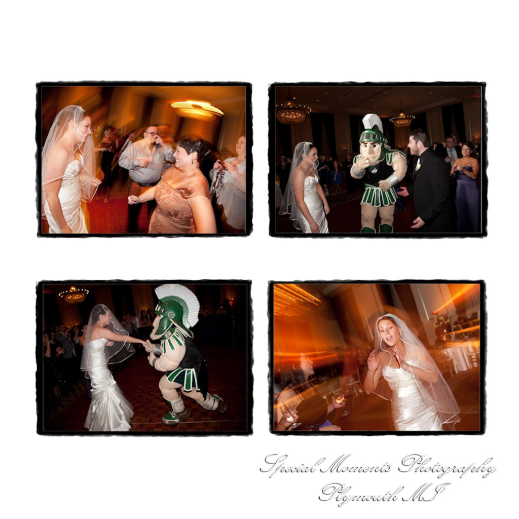 Fine Art Vintage Design - Melissa & Michael at St. John's Resort Grande Ballroom Plymouth MI wedding album photography