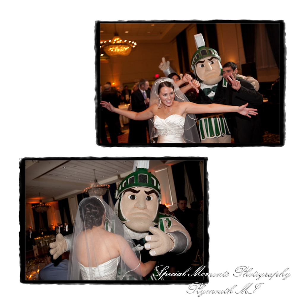 Fine Art Vintage Design - Melissa & Michael at St. John's Resort Grande Ballroom Plymouth MI wedding album photography