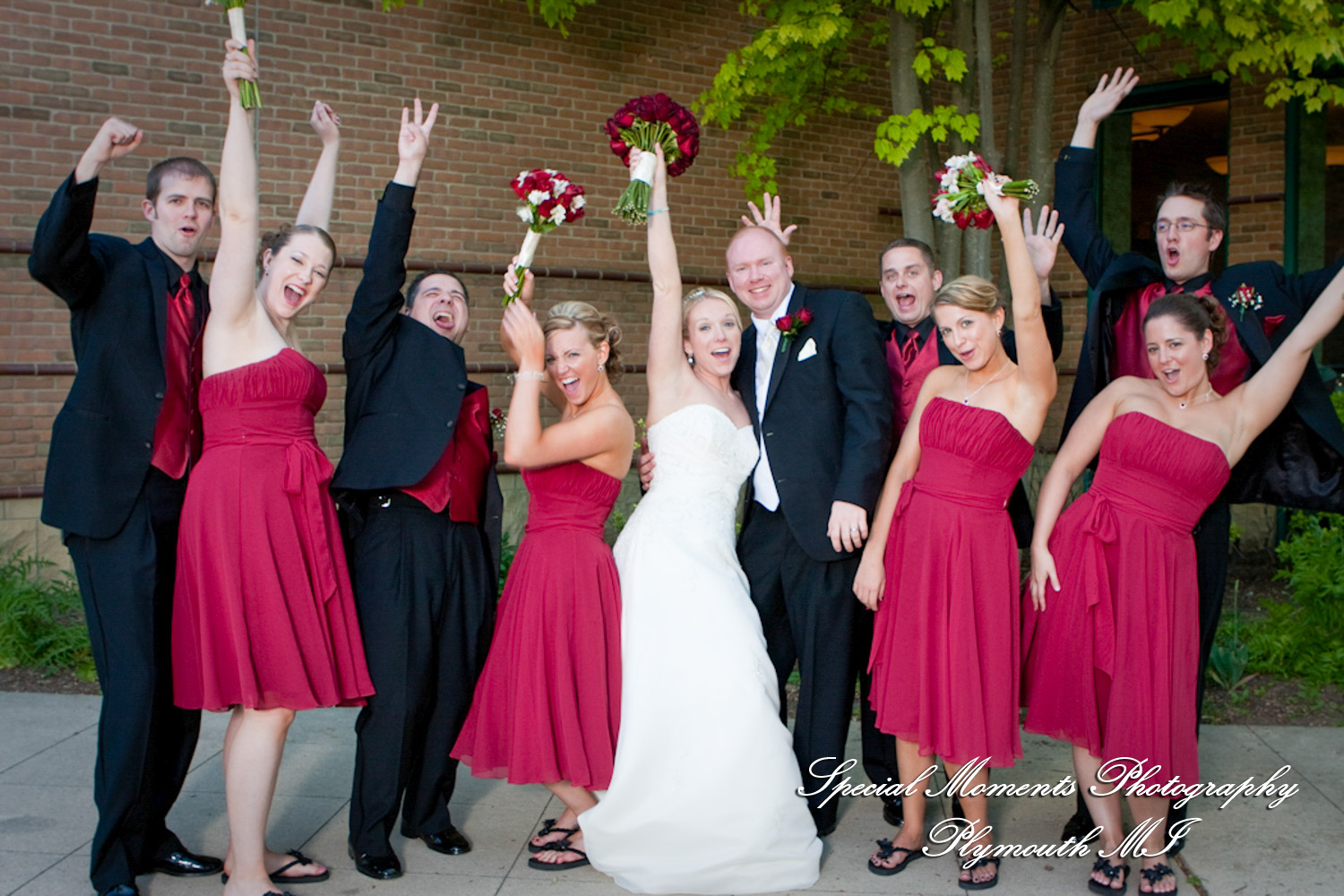 Erika & Brandon at Summit on the Park Canton MI wedding photography