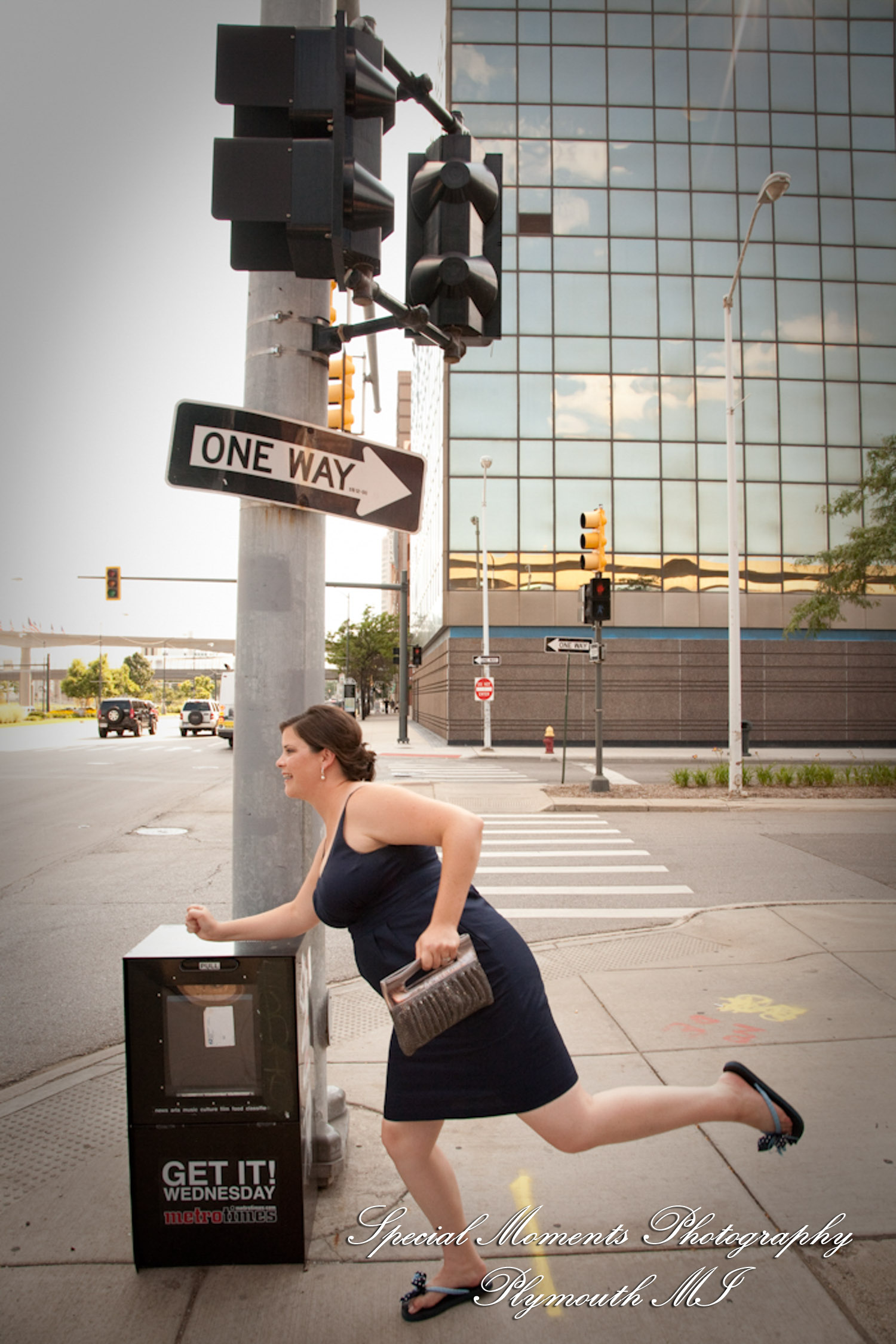 Jennifer & Jason in Downtown Detroit MI wedding photography