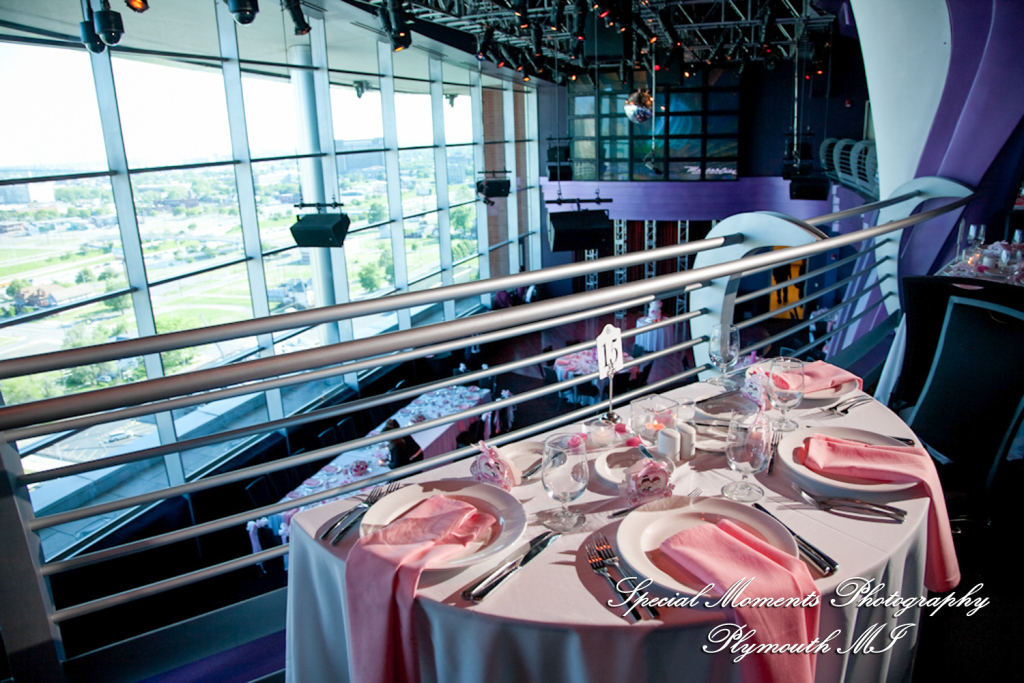 Oh & Brian at MotorCity Casino Hotel Detroit MI wedding photography