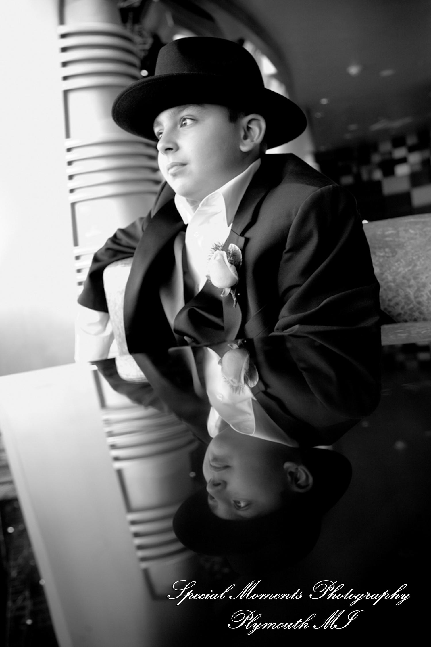 Oh & Brian at MotorCity Casino Hotel Detroit MI wedding photography