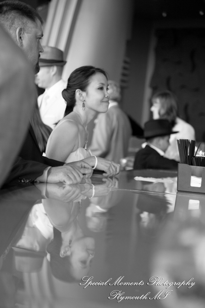 Oh & Brian at MotorCity Casino Hotel Detroit MI wedding photography