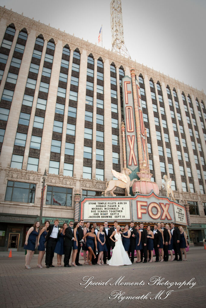 Jennifer & Jason in Downtown Detroit MI wedding photography