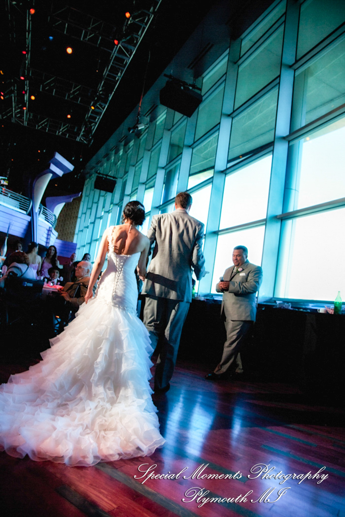 Oh & Brian at MotorCity Casino Hotel Detroit MI wedding photography