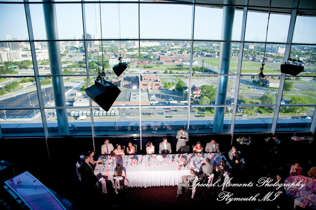 Oh & Brian at MotorCity Casino Hotel Detroit MI wedding photography