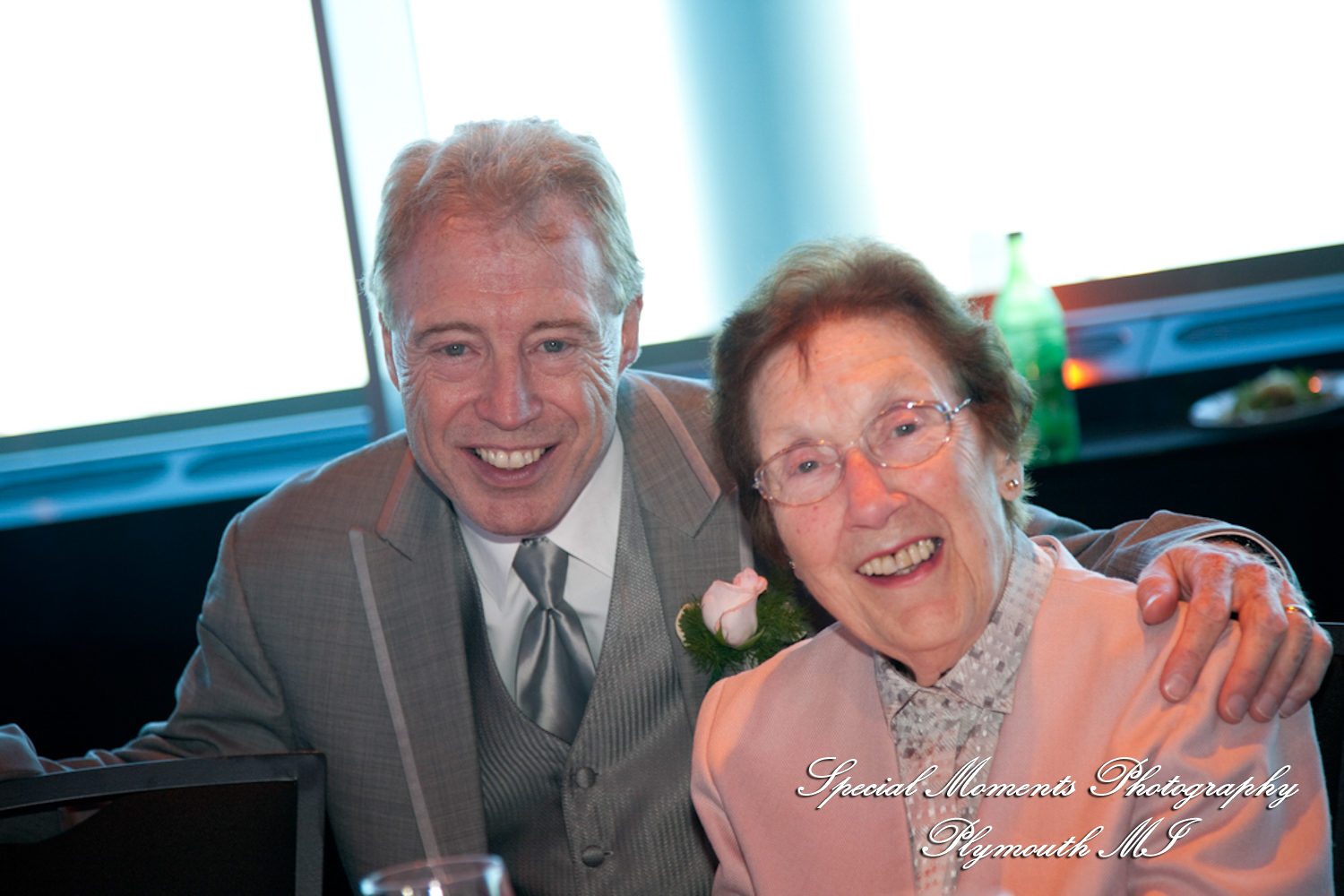 Oh & Brian at MotorCity Casino Hotel Detroit MI wedding photography