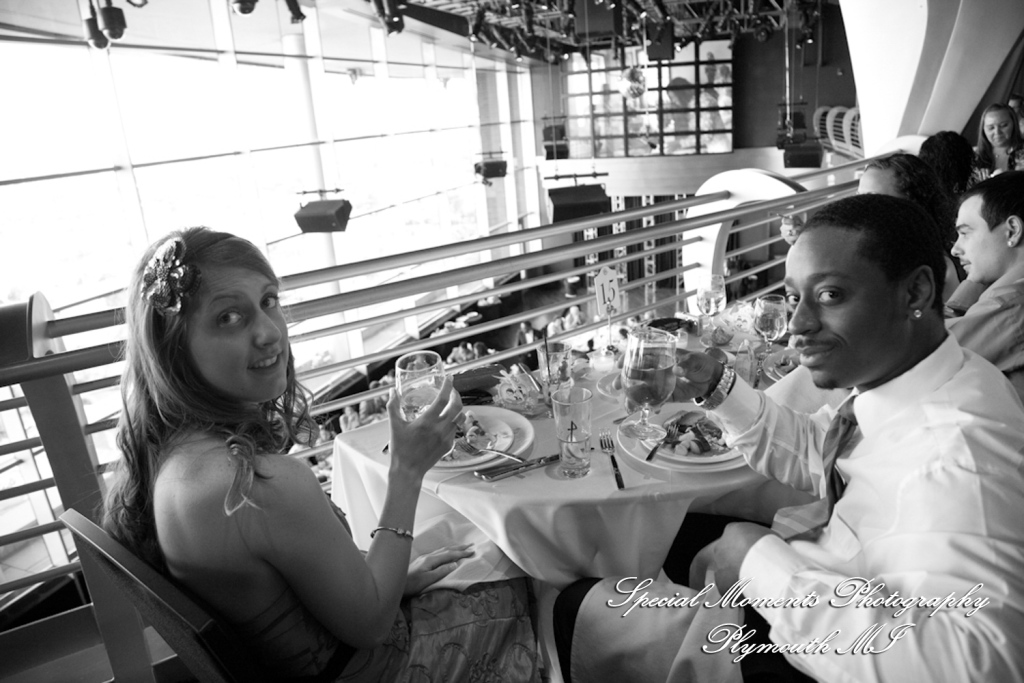 Oh & Brian at MotorCity Casino Hotel Detroit MI wedding photography