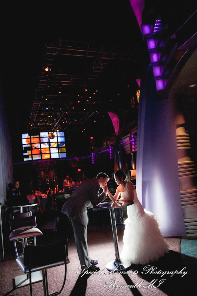 Oh & Brian at MotorCity Casino Hotel Detroit MI wedding photography