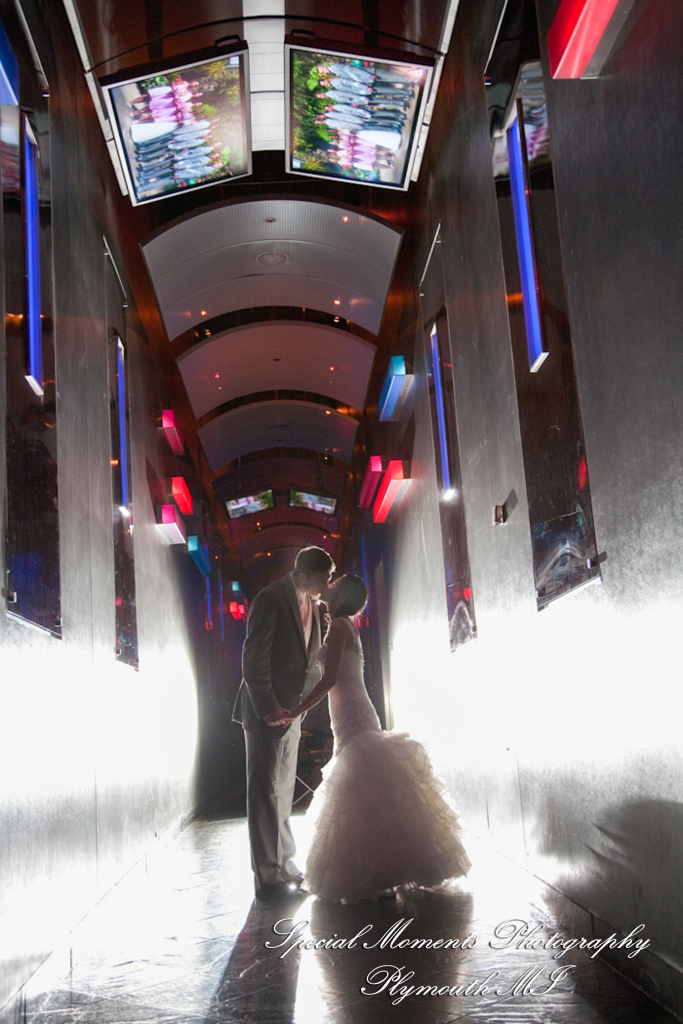 Oh & Brian at MotorCity Casino Hotel Detroit MI wedding photography
