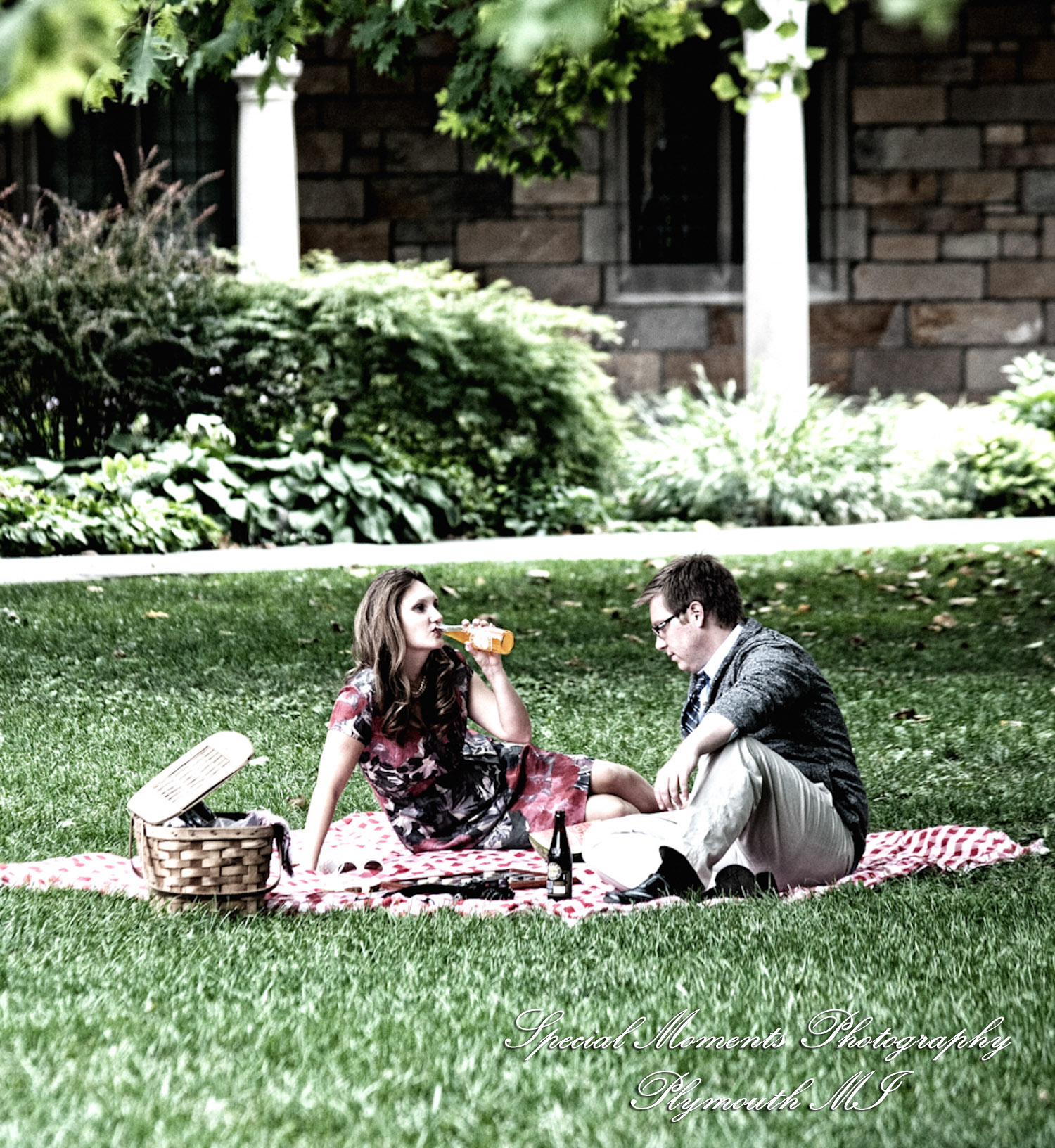 Penelope & Steve at Downtown Ann Arbor MI Mad Men engagement photography