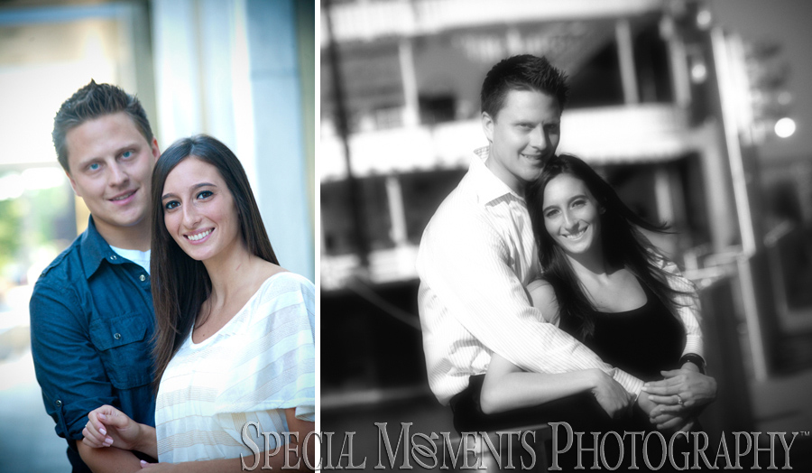 Downtown Detroit engagement photograph