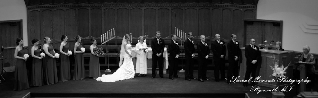 Emily & Curt at First United Methodist Saline MI wedding photography