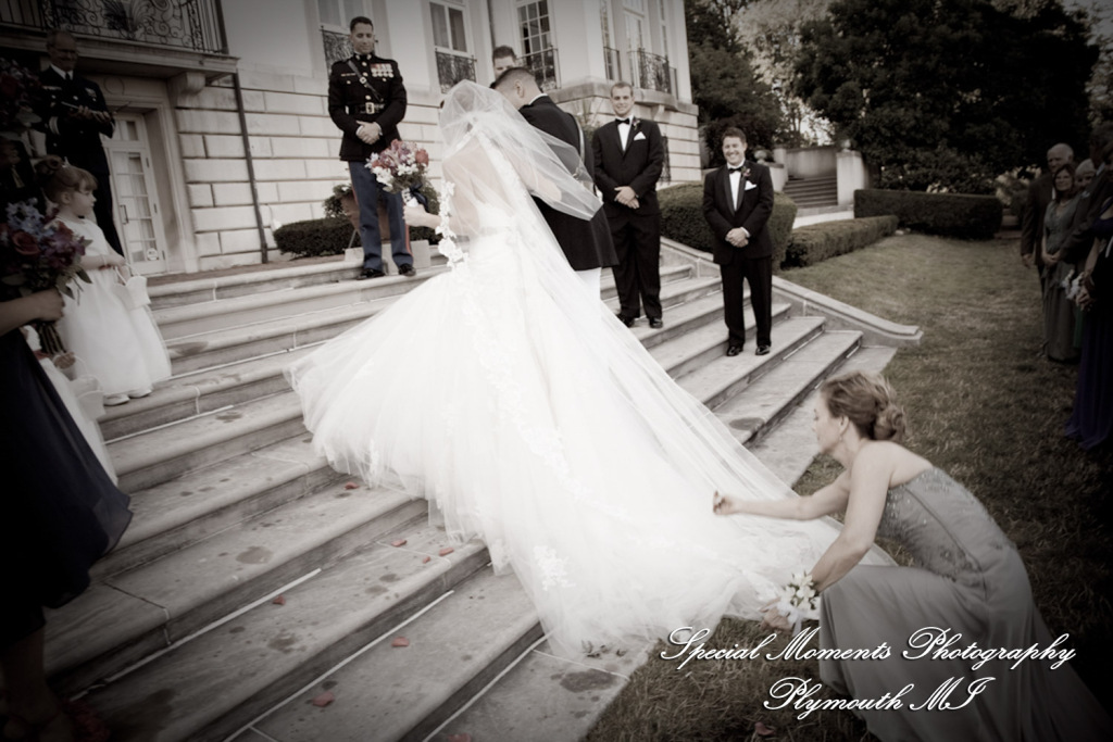 Allison & Christopher at Grosse Pointe War Memorial Grosse Pointe Farms MI wedding photography