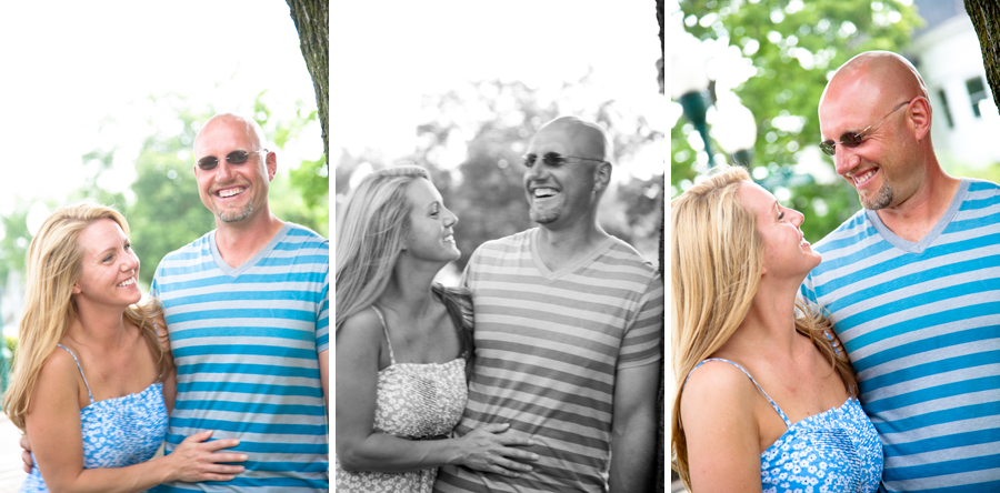 Rebecca & Alan at downtown Plymouth Engagement