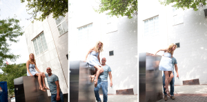 Rebecca & Alan at downtown Plymouth Engagement