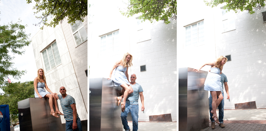 Rebecca & Alan at downtown Plymouth Engagement