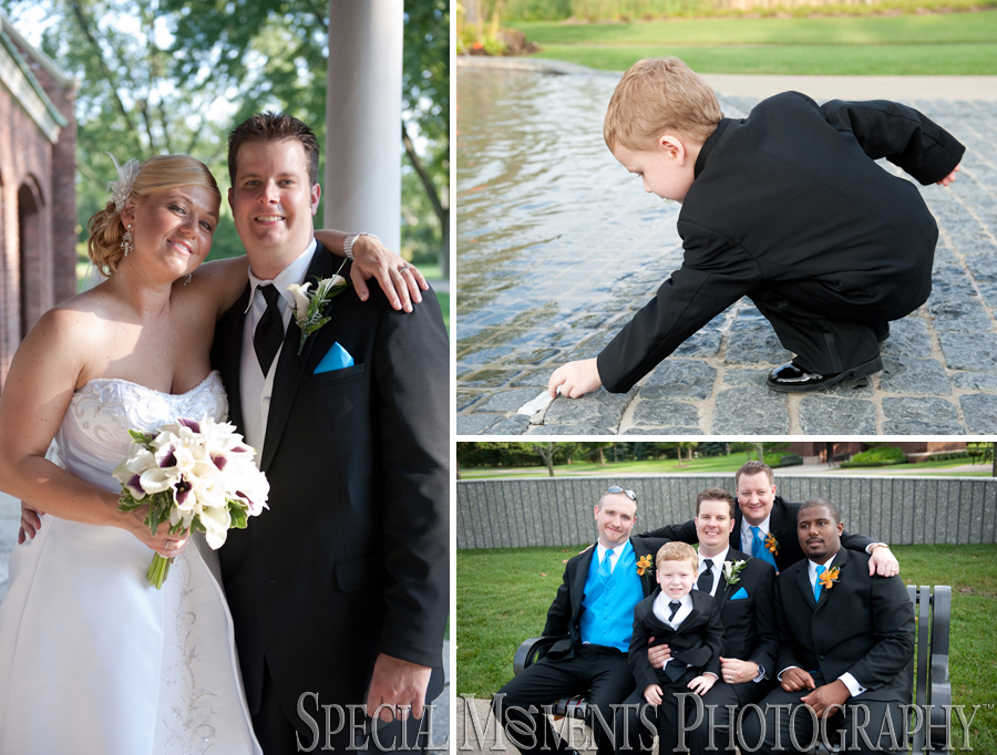 George George Memorial Park Clinton Twp. MI wedding photograph