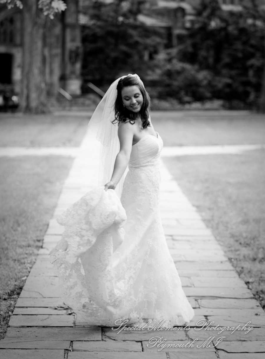 Law Quad U of M Ann Arbor MI wedding photograph