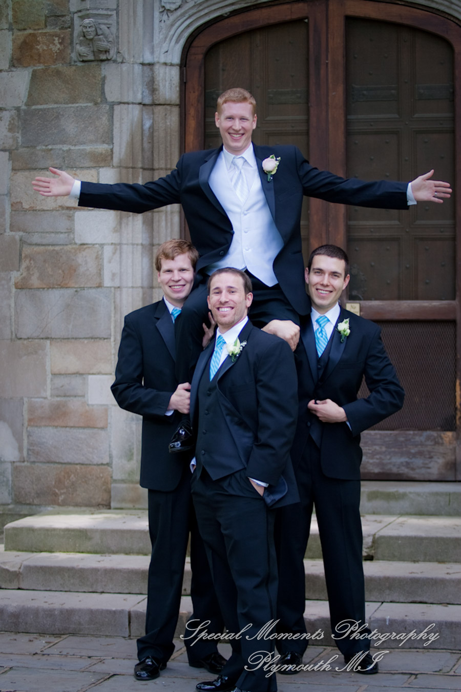 Law Quad U of M Ann Arbor MI wedding photograph
