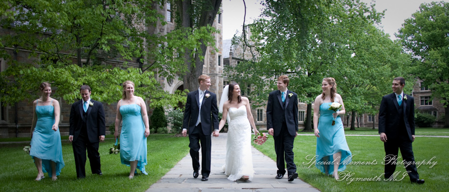 Law Quad U of M Ann Arbor MI wedding photograph