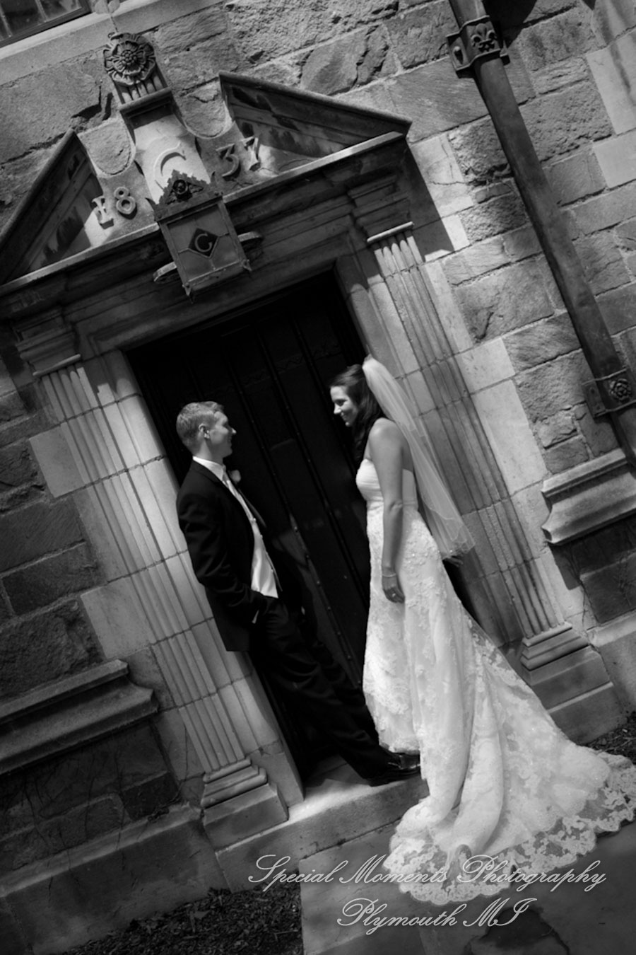 Law Quad U of M Ann Arbor MI wedding photograph