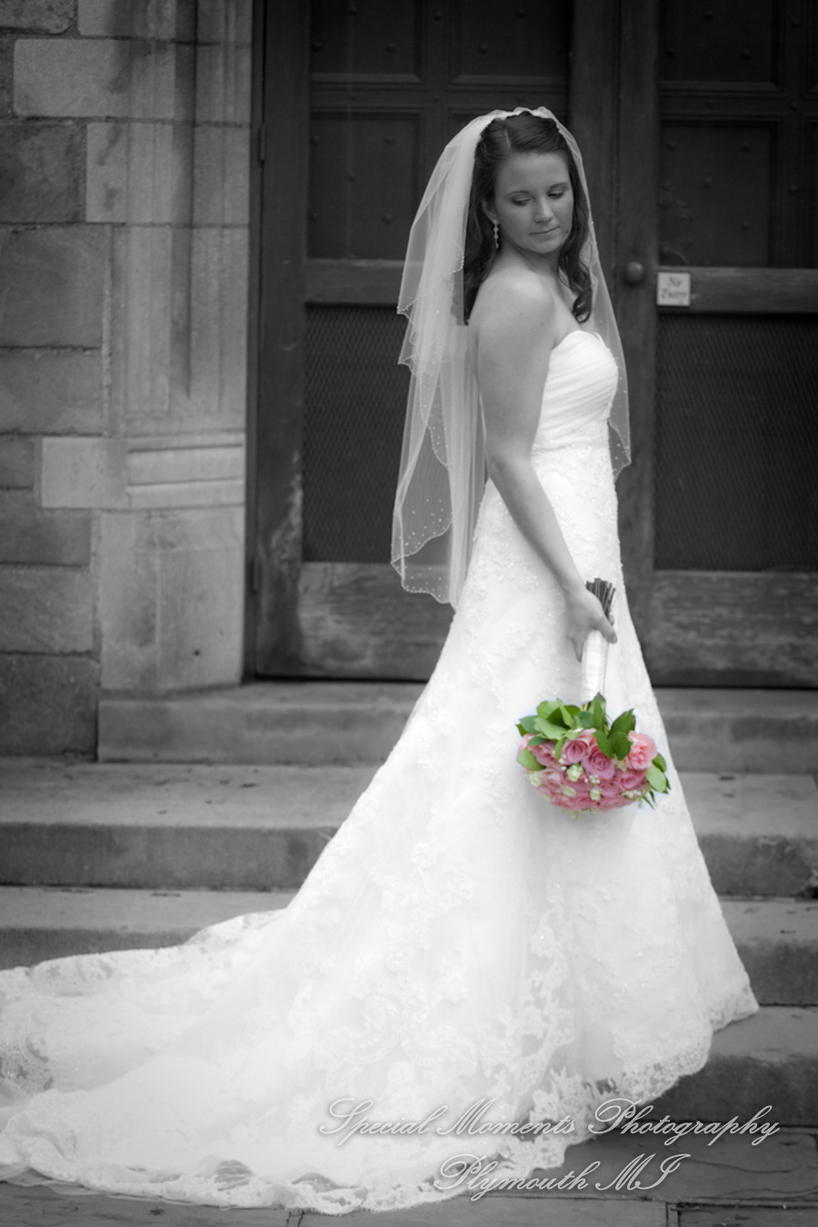 Law Quad U of M Ann Arbor MI wedding photograph