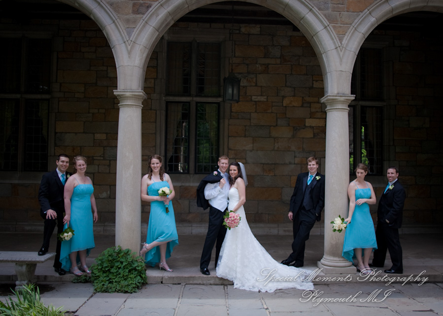 Law Quad U of M Ann Arbor MI wedding photograph