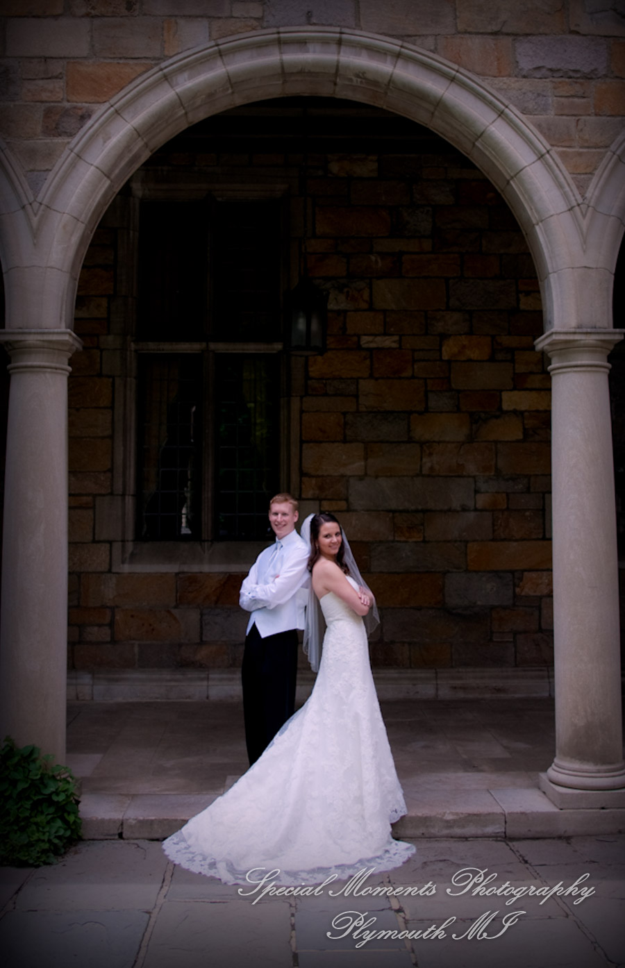 Law Quad U of M Ann Arbor MI wedding photograph