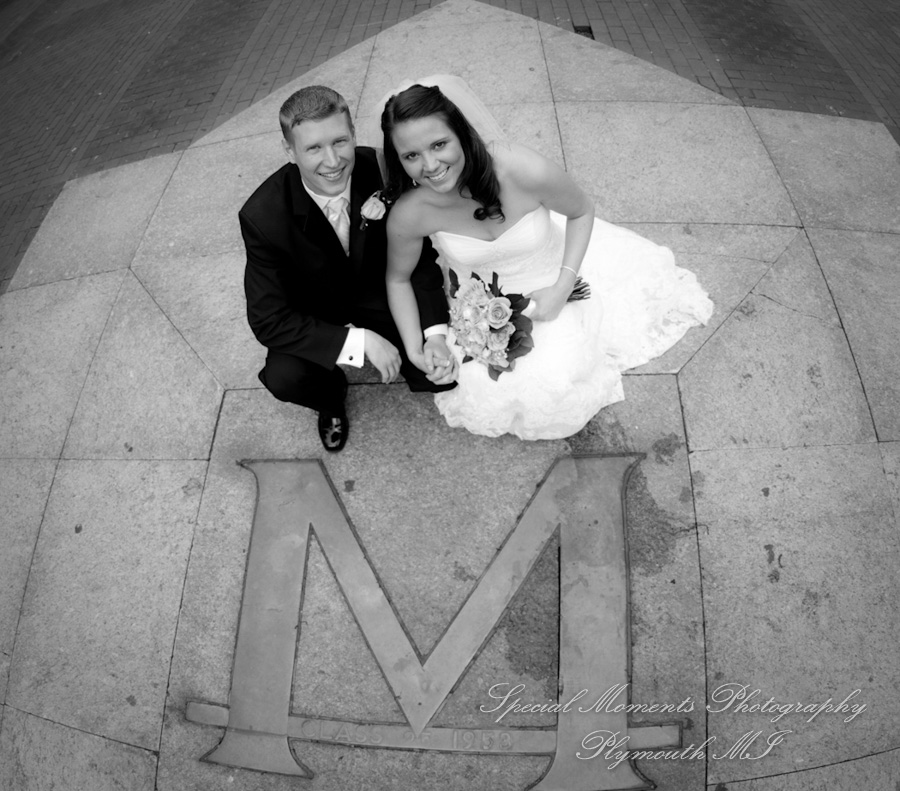 Law Quad U of M Ann Arbor MI wedding photograph