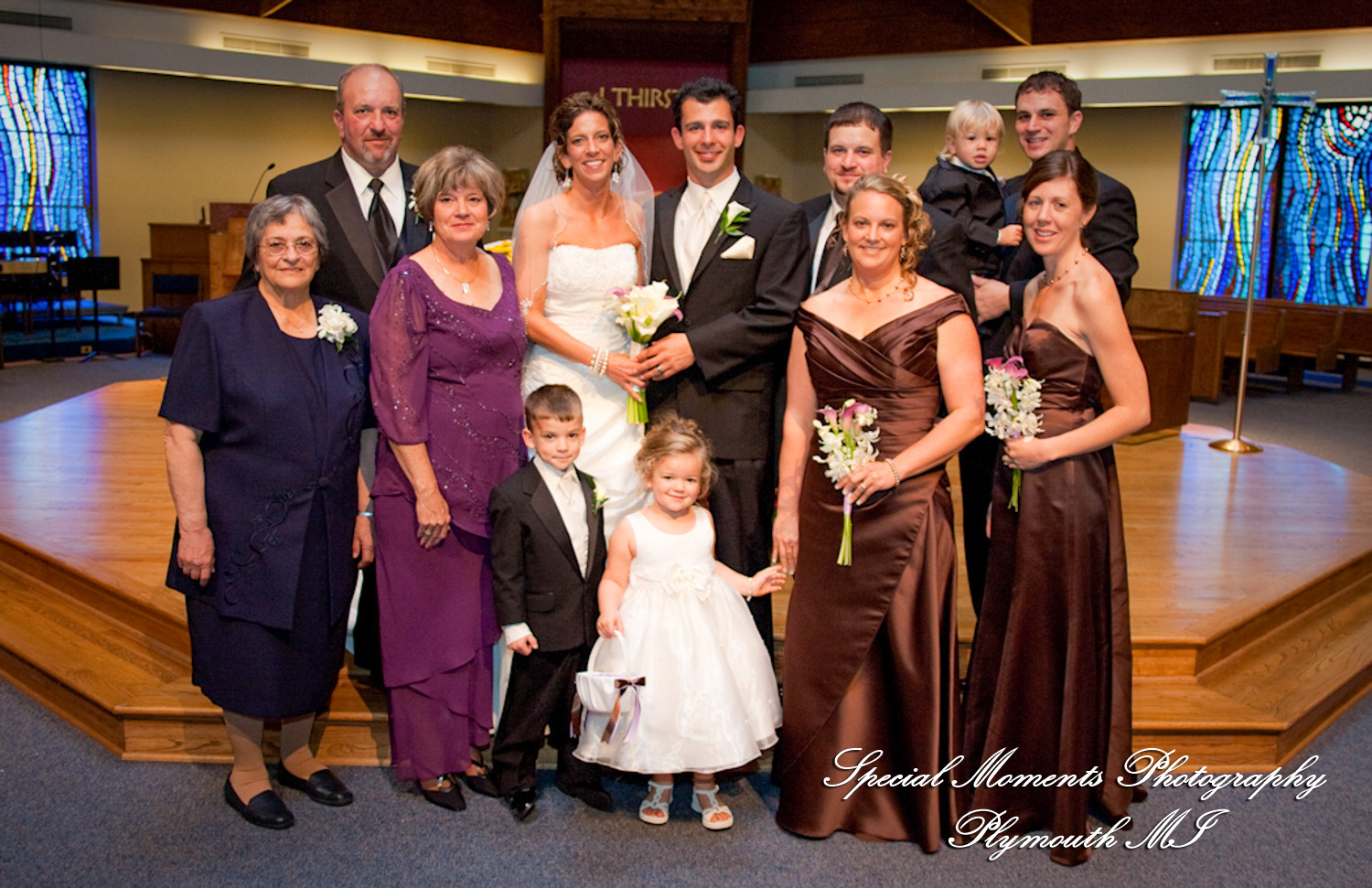 Jennifer & Matt at St. Anastasia Troy MI wedding photography