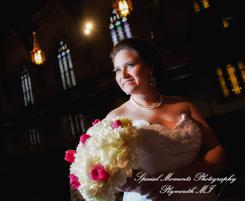 Emily & Jonathan at Fort Street Presbyterian Church Detroit MI wedding photography