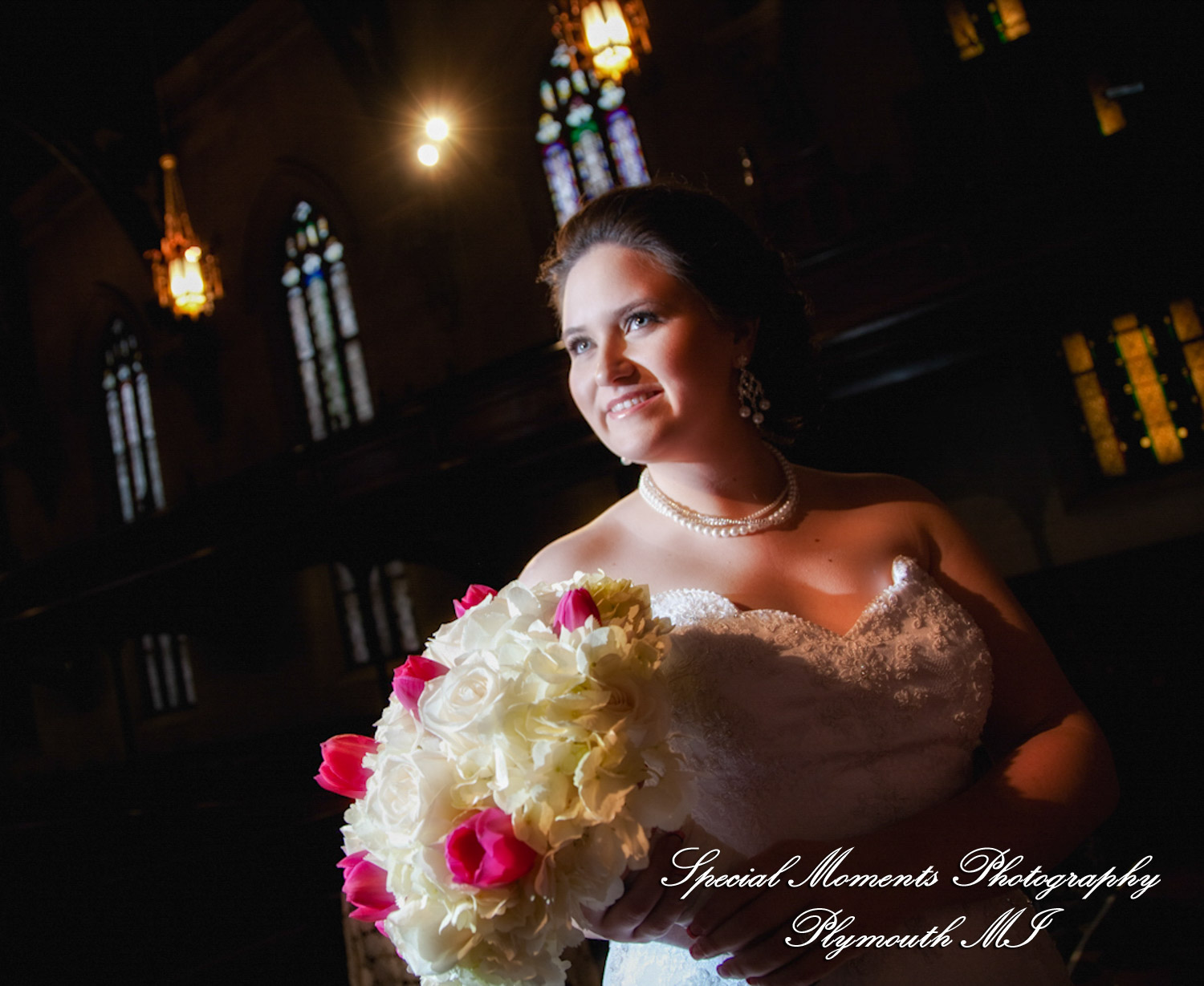 Emily & Jonathan at Fort Street Presbyterian Church Detroit MI wedding photography