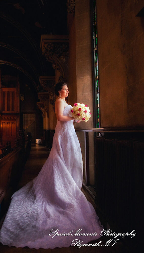 Emily & Jonathan at Fort Street Presbyterian Church Detroit MI wedding photography